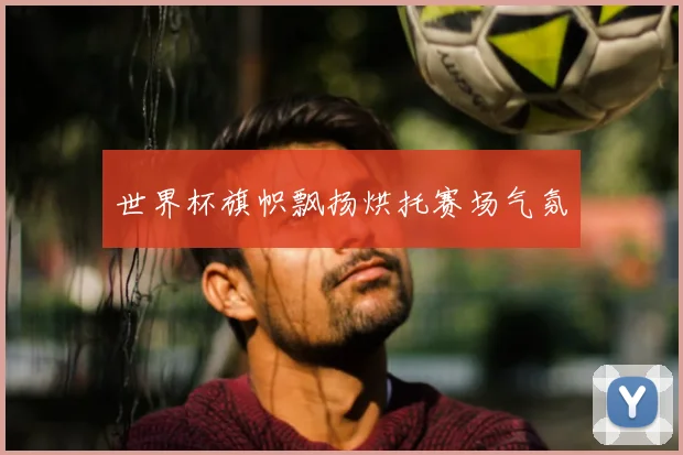 世界杯旗帜飘扬烘托赛场气氛